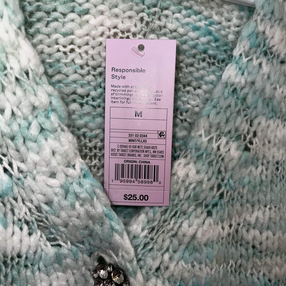 Multi-Colored Cardigan Sweater - Picture 3 of 4